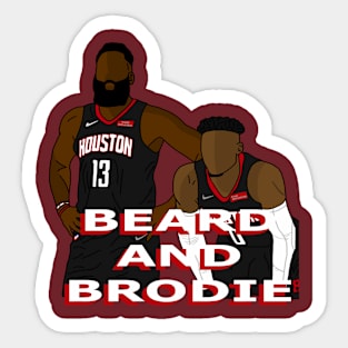 The Beard and The Brodie Sticker